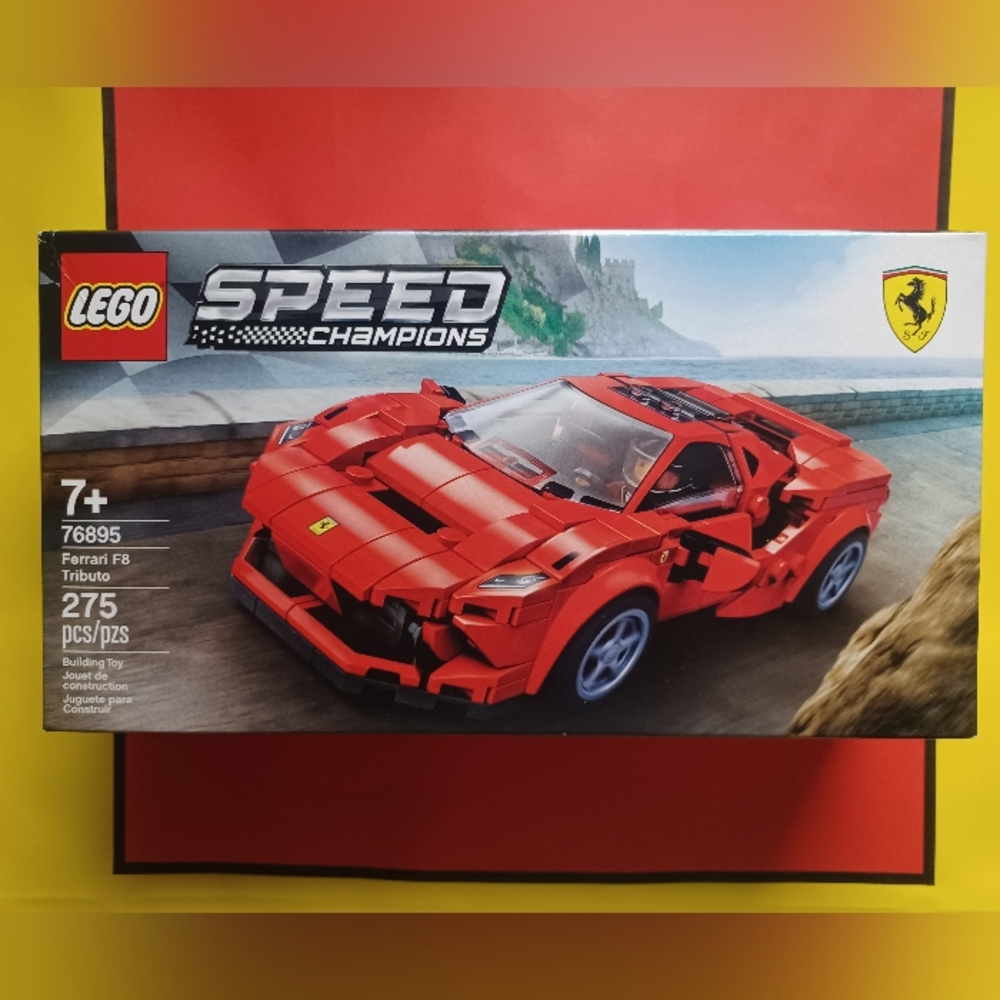 LEGO 76895 Speed Champions Ferrari F8 Tributo set. New